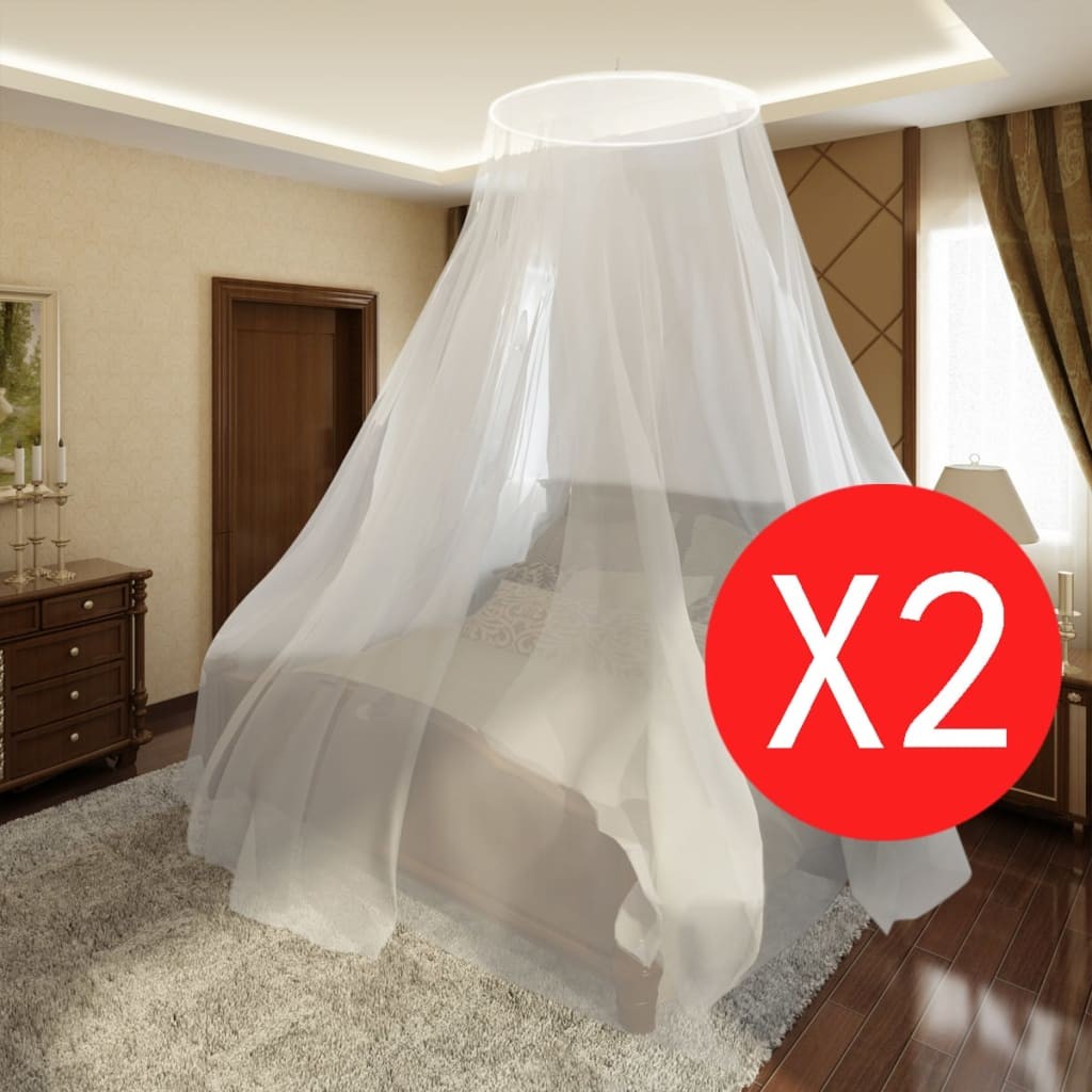 Mosquito Net 2 pcs Round 56x325x230 cm 12 Mosquito Net 2 pcs Round 56x325x230 cm